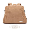 Soft Corduroy Diaper Backpack with Large Capacity