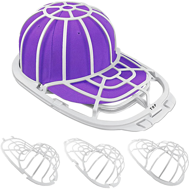 Purple cap protector cage for washing machine with multiple wire frames
