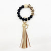 Boho Silicone Bead Keychain with Tassel