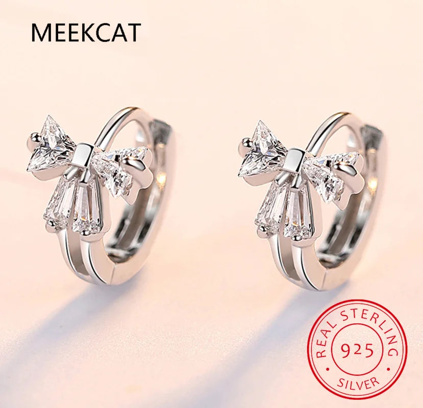Dainty Zircon CZ Huggie Hoop Earrings