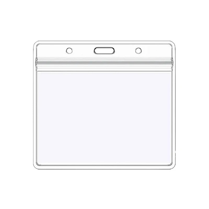 Clear Vinyl ID Badge Holder with Soft PVC Case