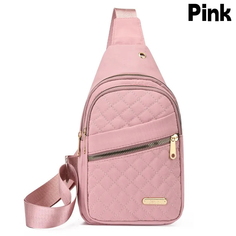 Women's Waterproof Sling Crossbody Bag with Adjustable Strap