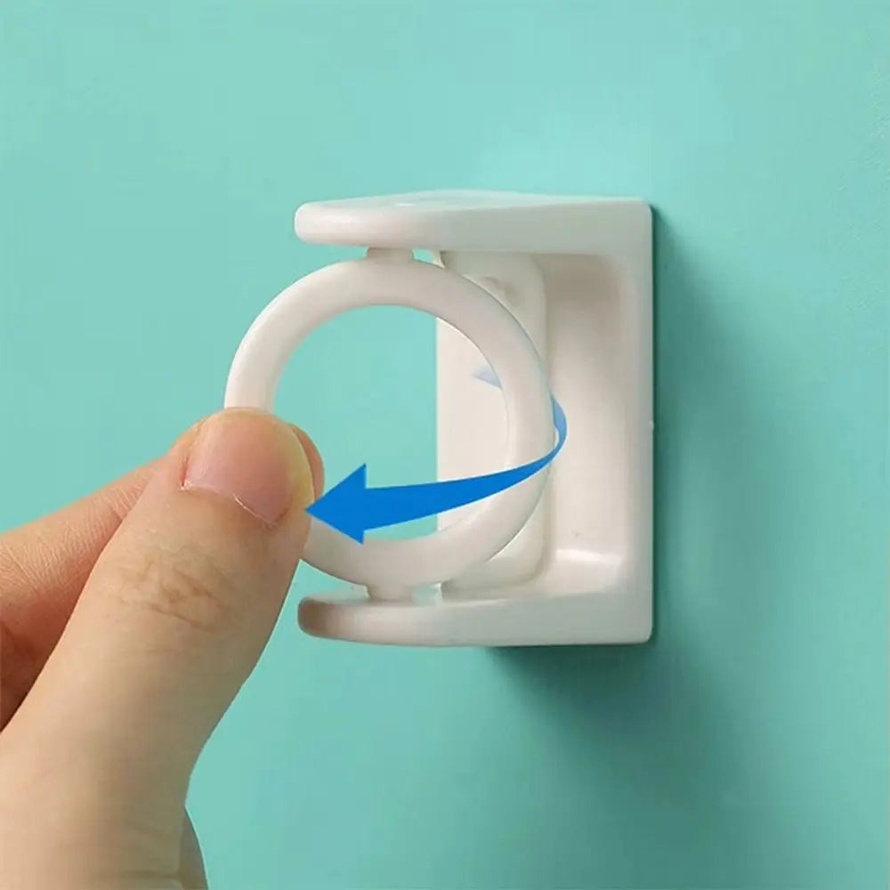 360° Rotatable Adhesive Curtain Rod Brackets (Set of 10)