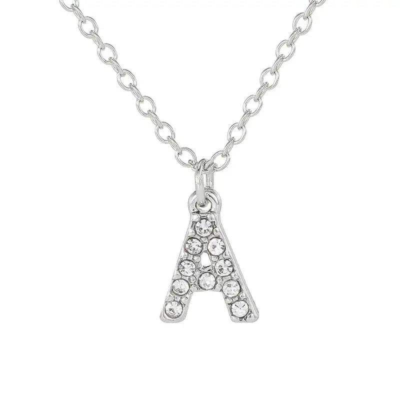 Initial Letter Pendant Necklace