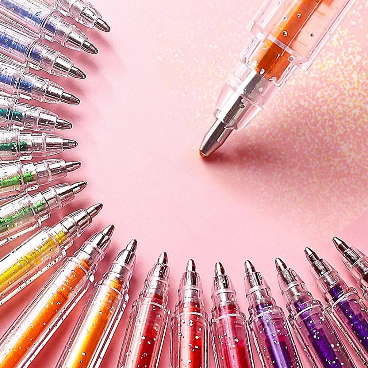 Glitter Gel Pen Set - Metallic Shimmer Pens for Art, Journaling & DIY Crafts
