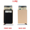 Slim RFID Blocking Metal Cardholder with Pop-Up Mechanism
