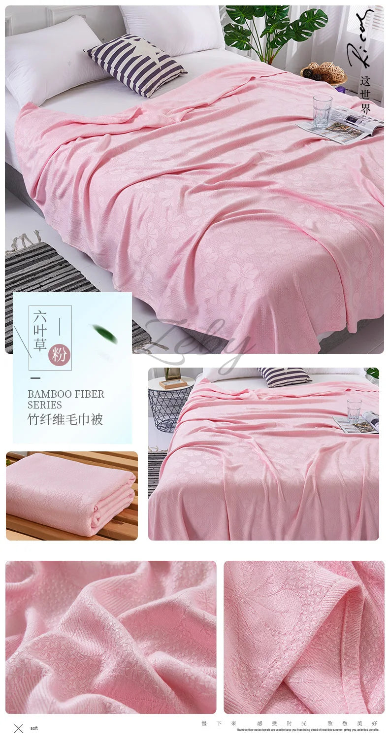 Bamboo Fiber Cooling Blanket for Summer