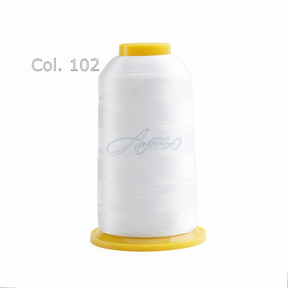 High-Tenacity Polyester Embroidery Thread (120D/2, 40wt) for Home & Industrial Machines