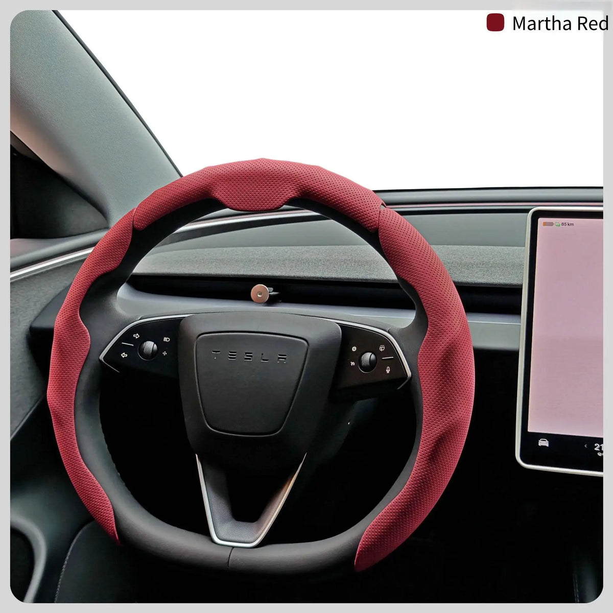 Perforated Leather Car Steering Wheel Cover
