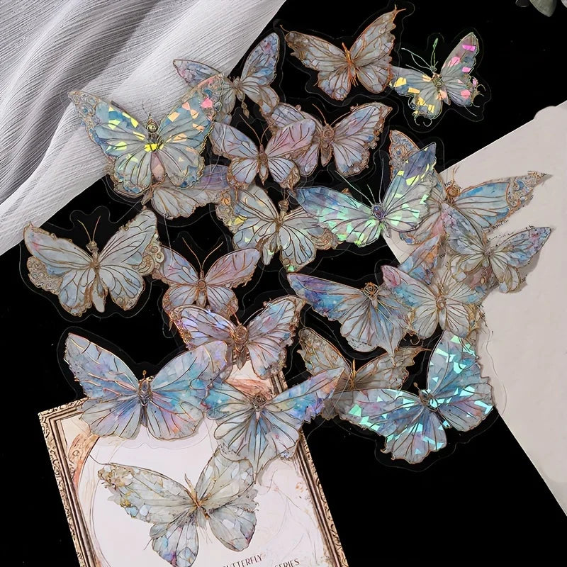 Butterfly Cut Sticker Pack for Junk Journals and DIY Crafts