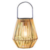 Rattan Solar Garden Lantern with Handle