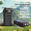 40,000mAh Solar Power Bank with Hand Crank & Multi-Cable