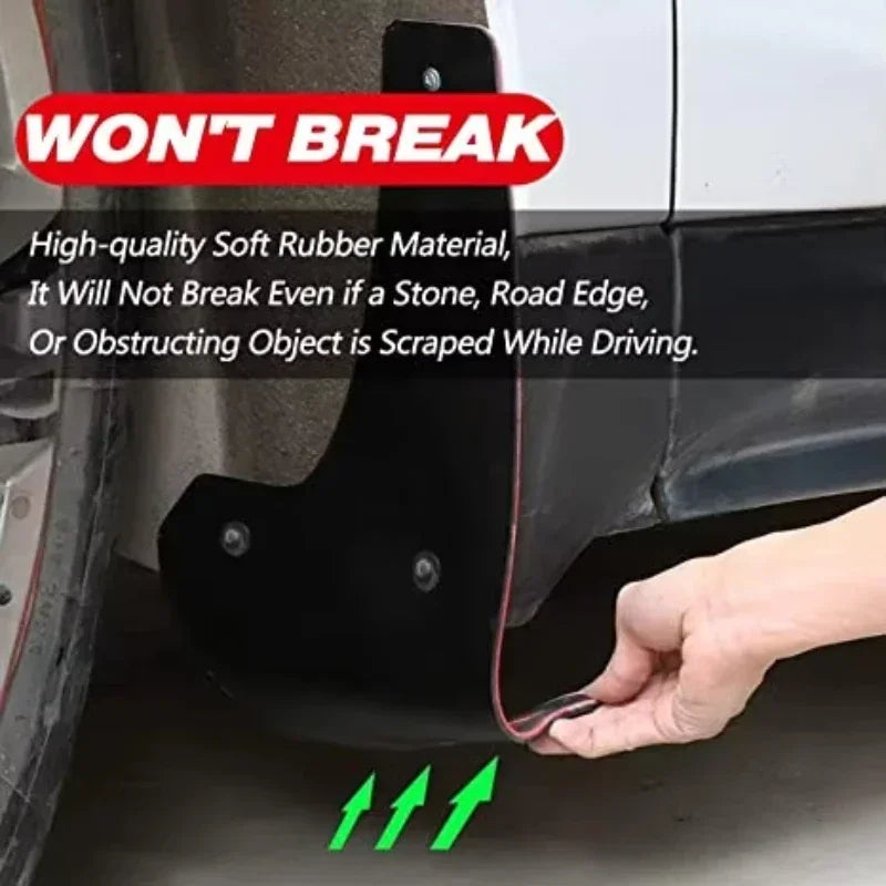 Universal Mud Flaps for Trucks, SUVs & RVs – Durable Rubber Splash Guards