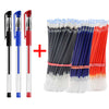 Smooth 0.5mm Gel Pen Set with Refills (Black, Blue, Red)
