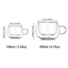 Double-Walled Glass Coffee Cup with Handle