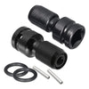 Impact Socket Adapter Set: 1/2" Square to 1/4" Hex Quick-Release Converter