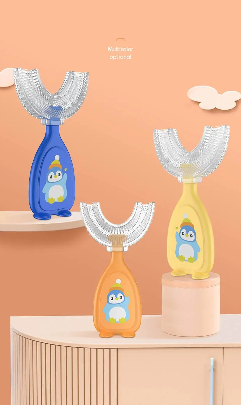 U-Shaped Silicone Toothbrush for Toddlers