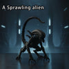 Sci-Fi Alien Monster Skulptur