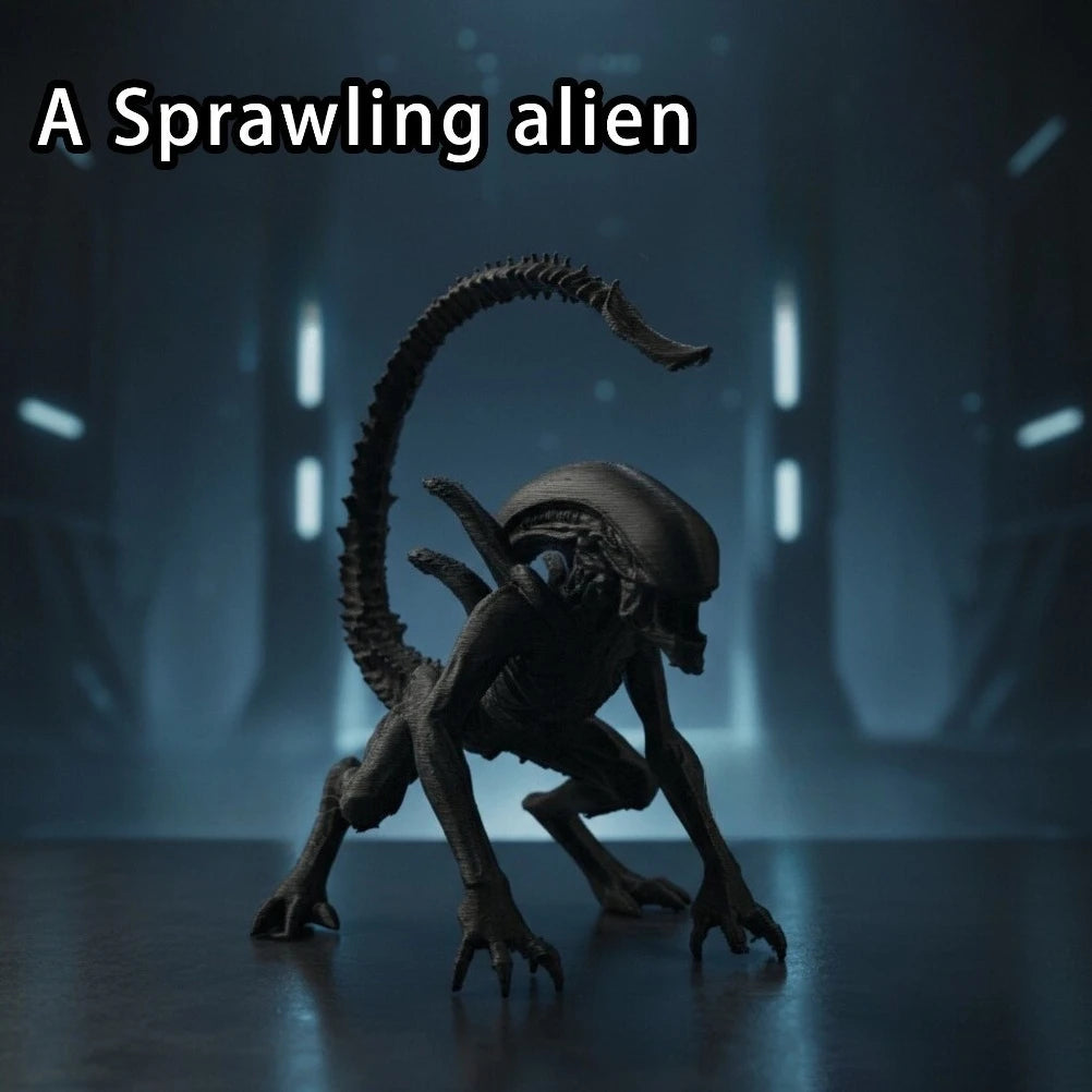 Sci-Fi Alien Monster Skulptur