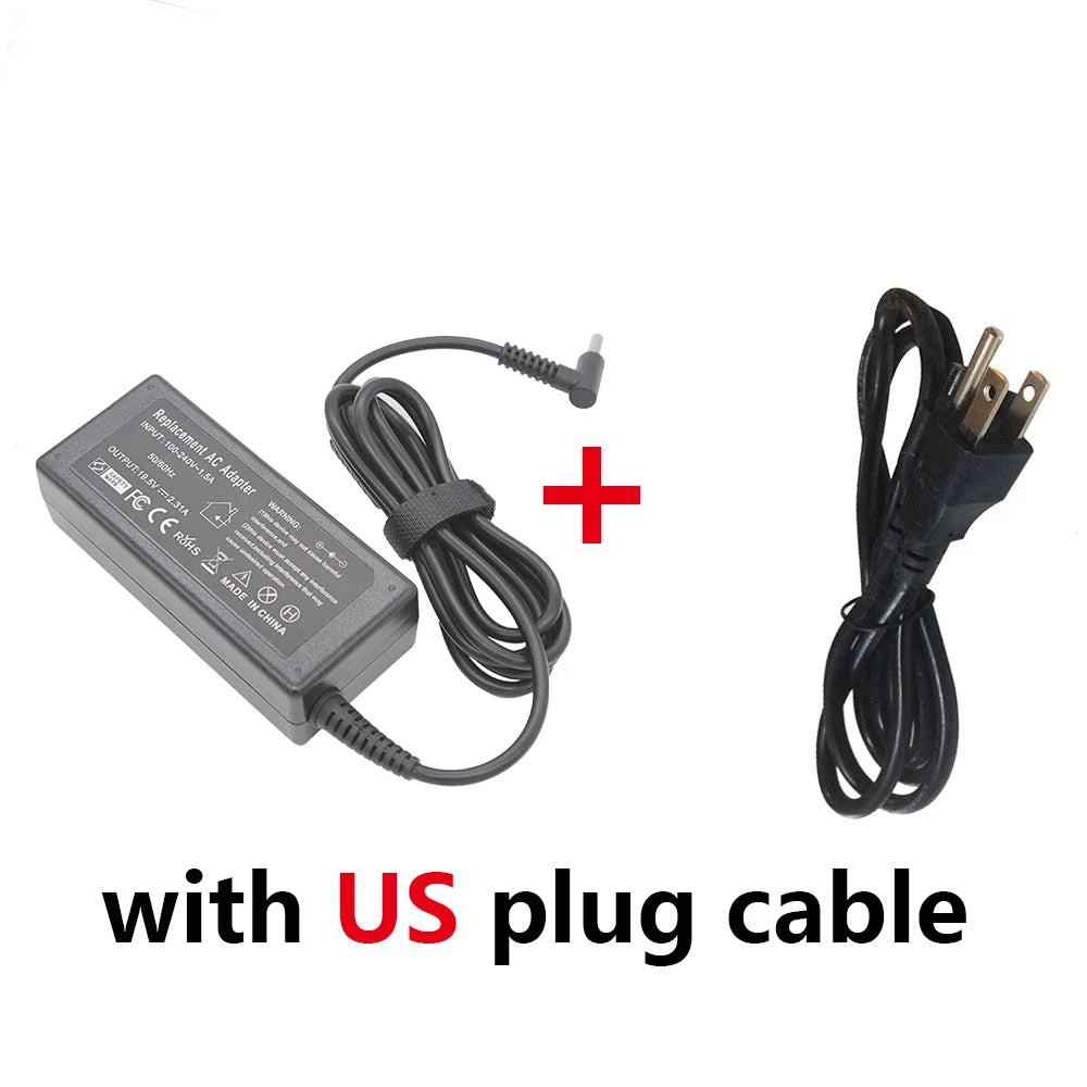 45W HP Laptop Charger Compatible with Stream, Pavilion, and More