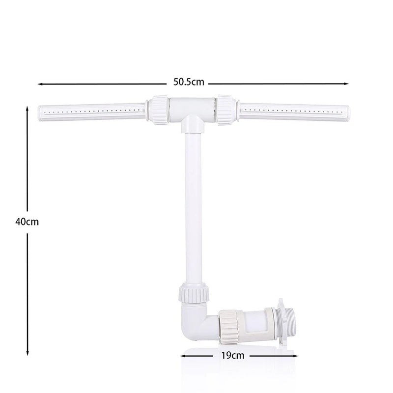 Adjustable Dual-Spray Pool Fountain