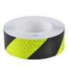 Roll of high-visibility reflective tape with a honeycomb pattern, black and neon yellow.