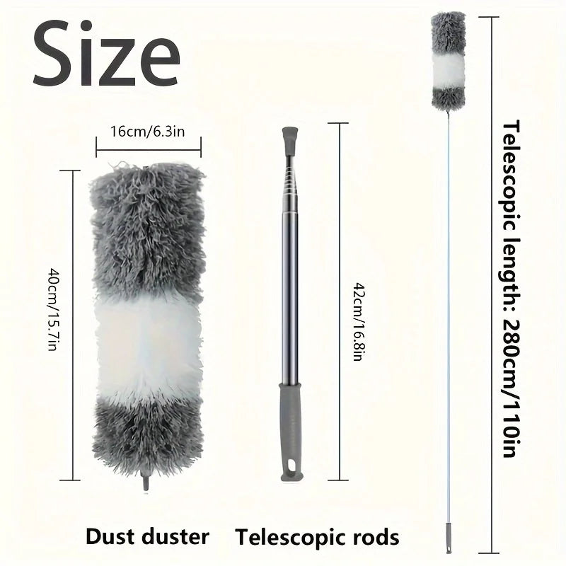Extra-Long Retractable Duster with Flexible Head