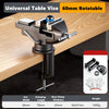 360° Swivel Clamp-On Table Vise for Workbench