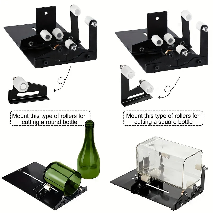 Adjustable Glass Bottle Cutter Kit for DIY Crafts