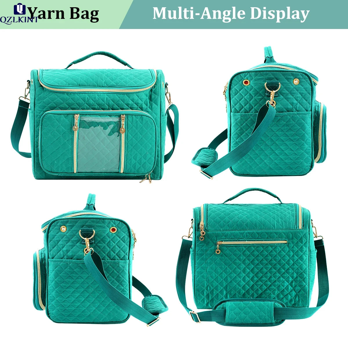 Portable Yarn Storage & Crochet Organizer Bag