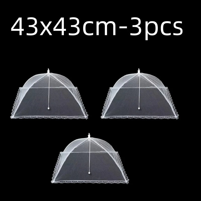Foldable Mesh Food Cover with Pop-Up Design