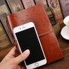 Vintage PU Leather Spiral Journal – Traveler's Notebook with Anchor Design