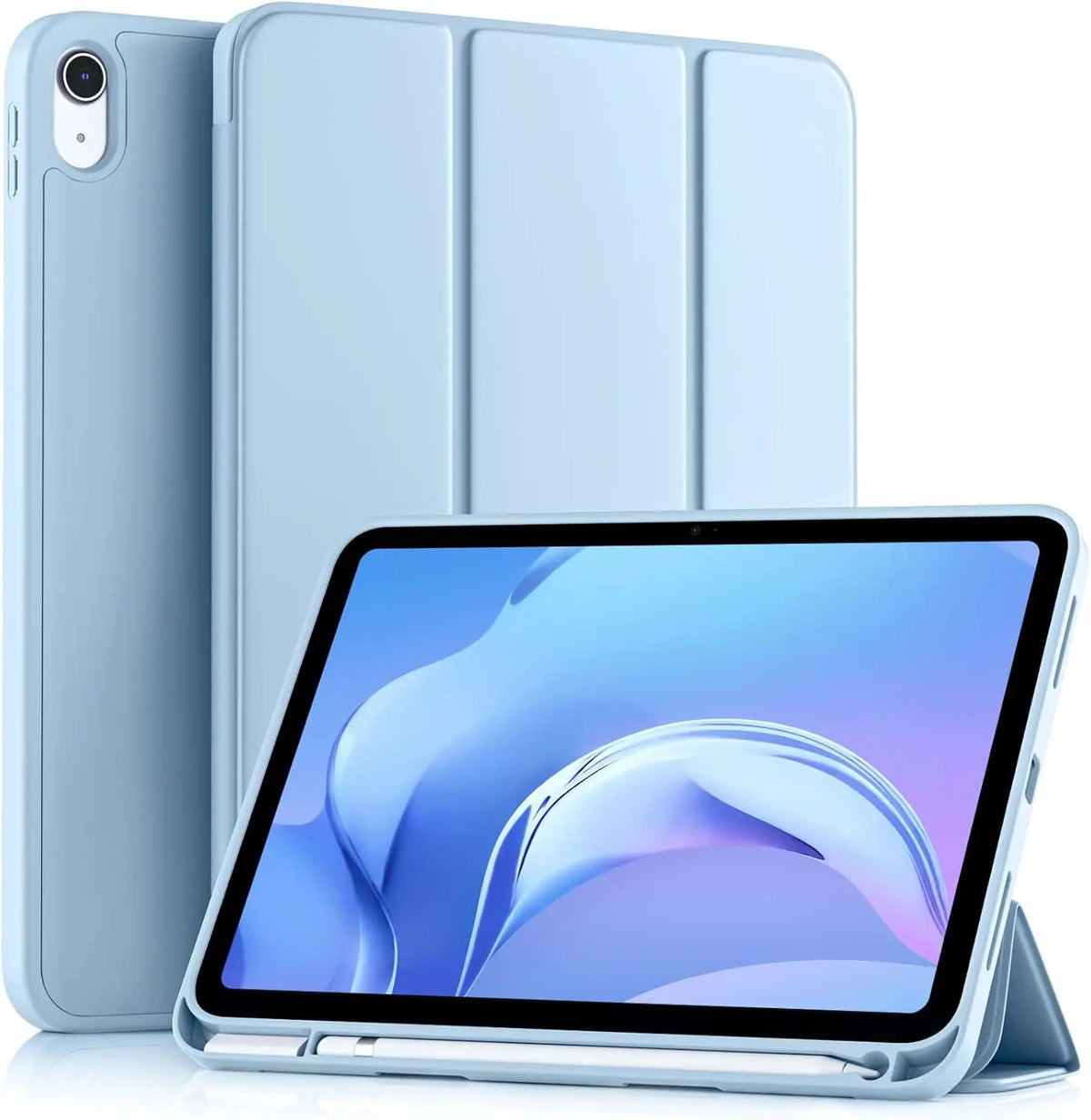Slim Protective Case for iPad 11th Generation with Pencil Holder