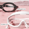 Lunettes de natation grand angle anti-buée avec bouchons d'oreilles