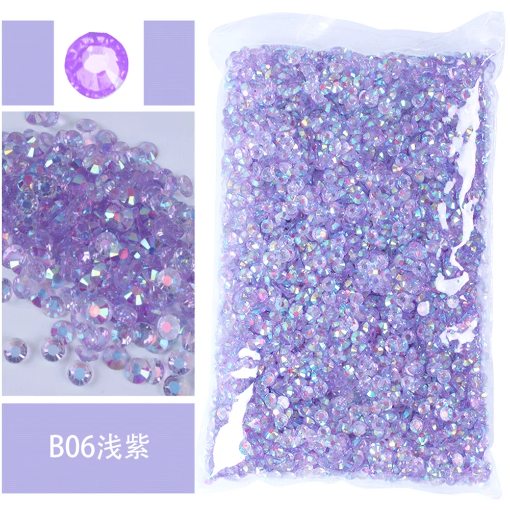 Jelly AB Flatback Resin Rhinestones (2-6mm)