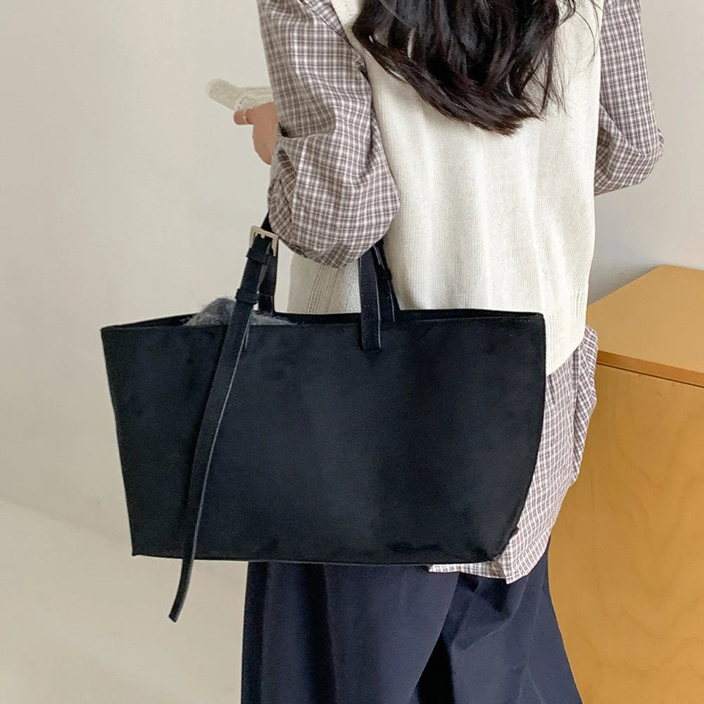 Soft PU Leather Tote Bag for Women – Spacious Everyday Carryall