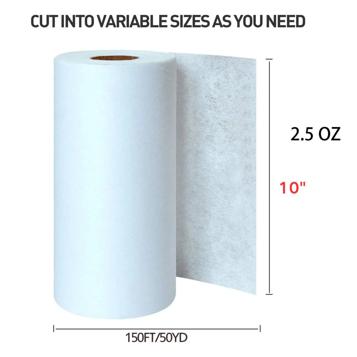 Cut-Away Embroidery Stabilizer Roll – Medium Weight