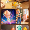 Interactive dancing octopus toy with obstacle avoidance sensor shown in various colors and configurations.
