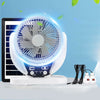 Ventilador de Escritorio Portátil con Energía Solar y Luz LED Nocturna