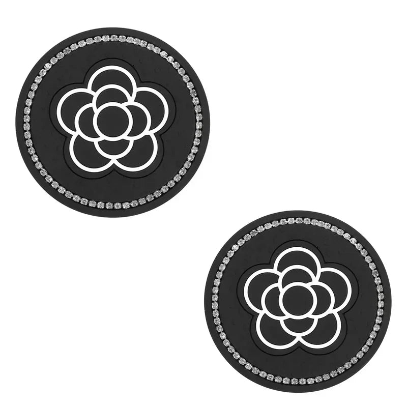 Non-Slip Silicone Car Cup Holder Coasters (Set of 2)