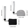 Compact Zippered Wristlet Wallet with Coin Pocket