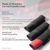 Black Alcantara car roof handle cover for Sport Series Bloodline Inheritance featuring a 3D simulation of carbon fibre leathe