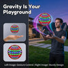A man demonstrates a gravity control gesture with a glowing flying orb, illustrating sturdy design.