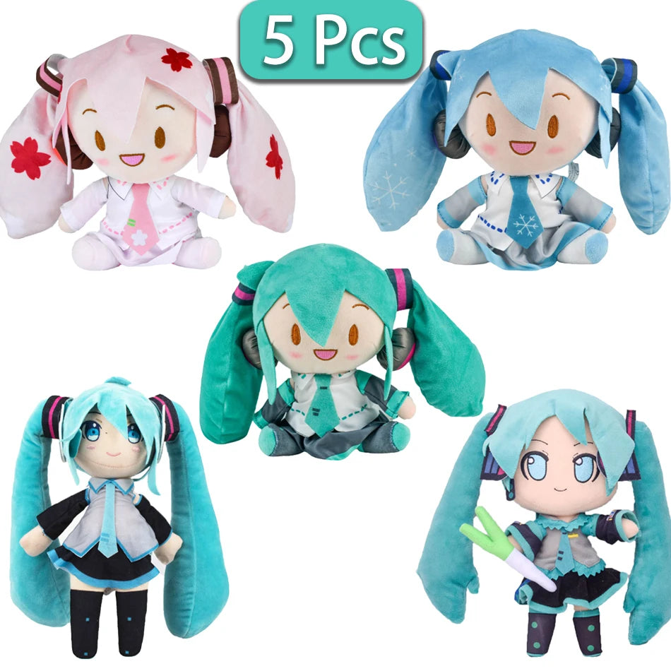 Hatsune Miku Plush Doll – Soft Kawaii Anime Figure, 20cm