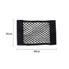 Black universal car seat back organizer with elastic mesh storage