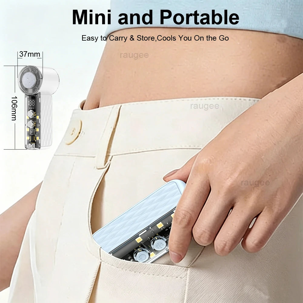 Portables wiederaufladbare Handheld Kühlventilator