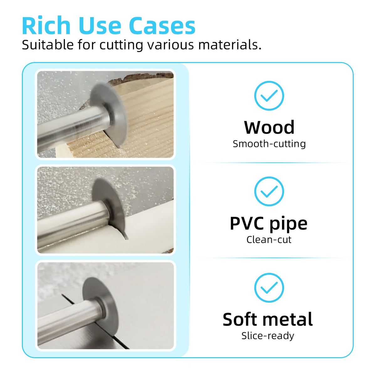 10-Piece High-Speed Steel Saw Blades Set with Universal 1/4-Inch Hex Shank
