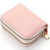 Cartera Compacta con Doble Cremallera y Monedero