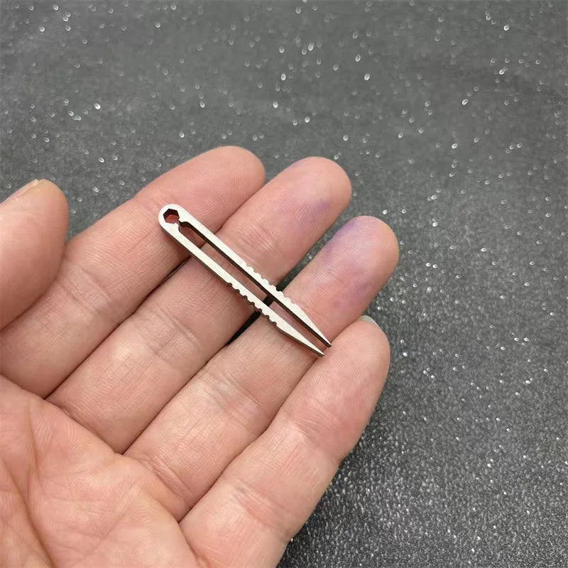 Titanium Clip Tweezers with Pocket Clip