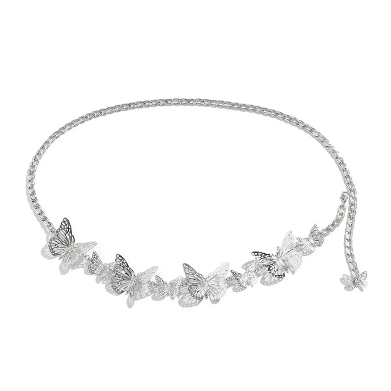 Vintage Butterfly Waist Chain with Tassel Detail